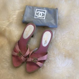 Chanel slip sandals